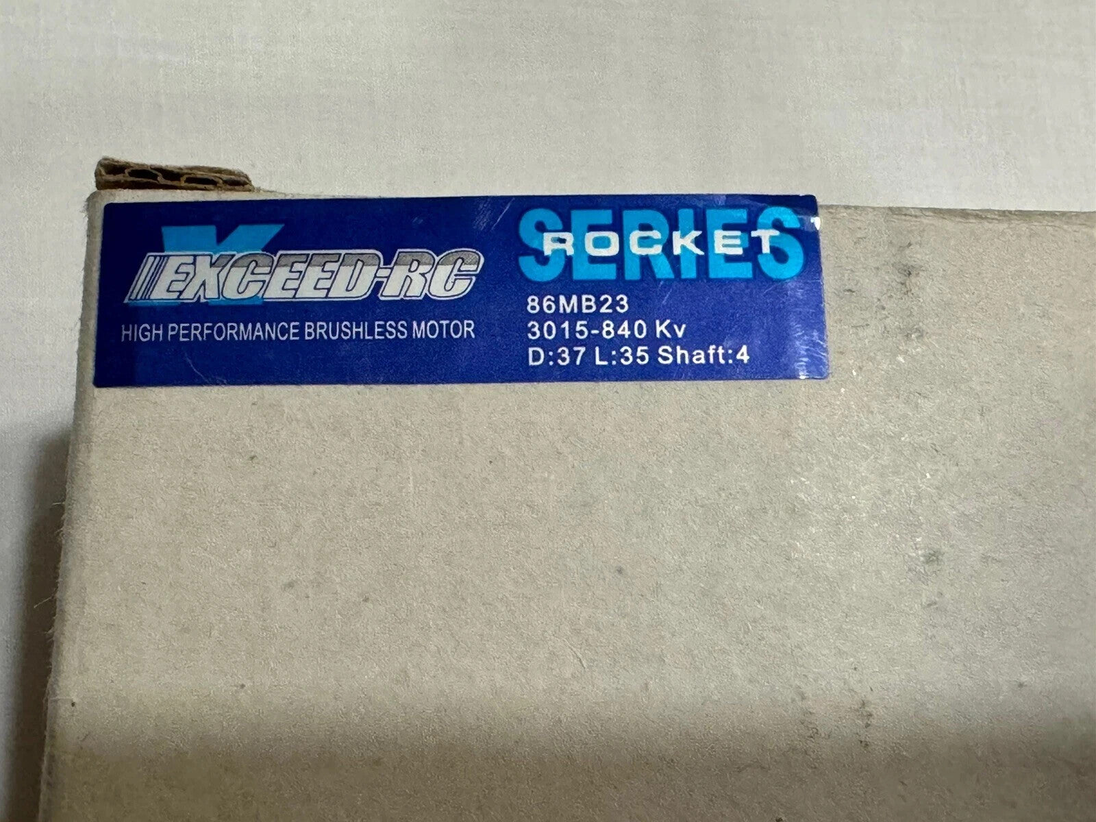 Exceed RC High Performance Brushless Motor 86mb23 3015-840 Kv D37 L35 Shaft 4