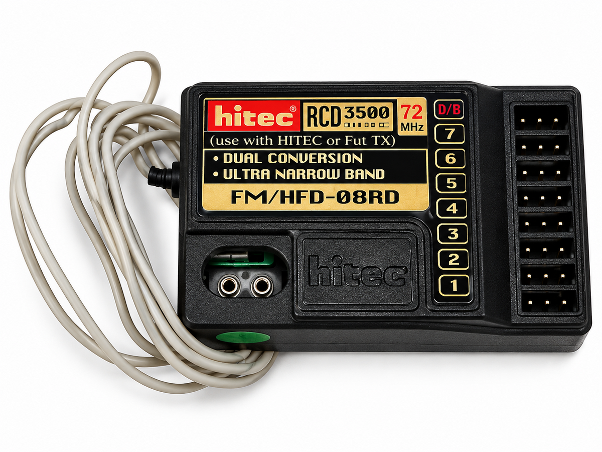Excellent Hitec RCD3500 Negative Shift 72mhz RC Airplane Receiver : Futaba Hitec