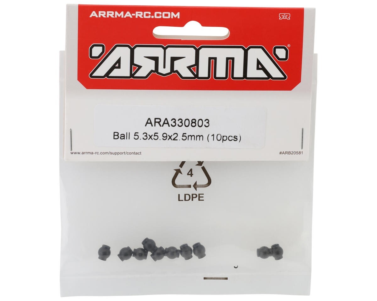 ARRMA Ball 5.3 x 5.9 x 2.5mm (10pcs) Mojave GROM ARA330803 330803