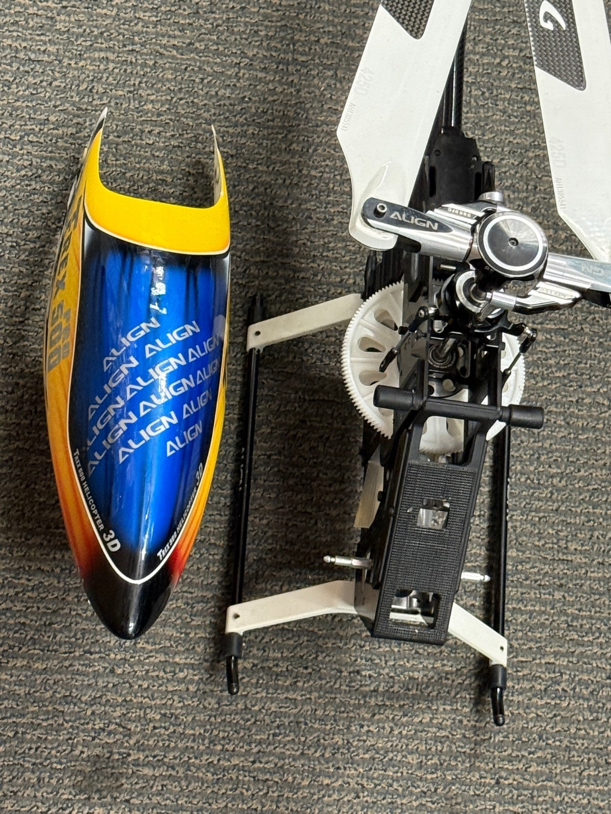 Excellent Align 500 Pro DFC RC Remote Control Flybarless Helicopter Airframe