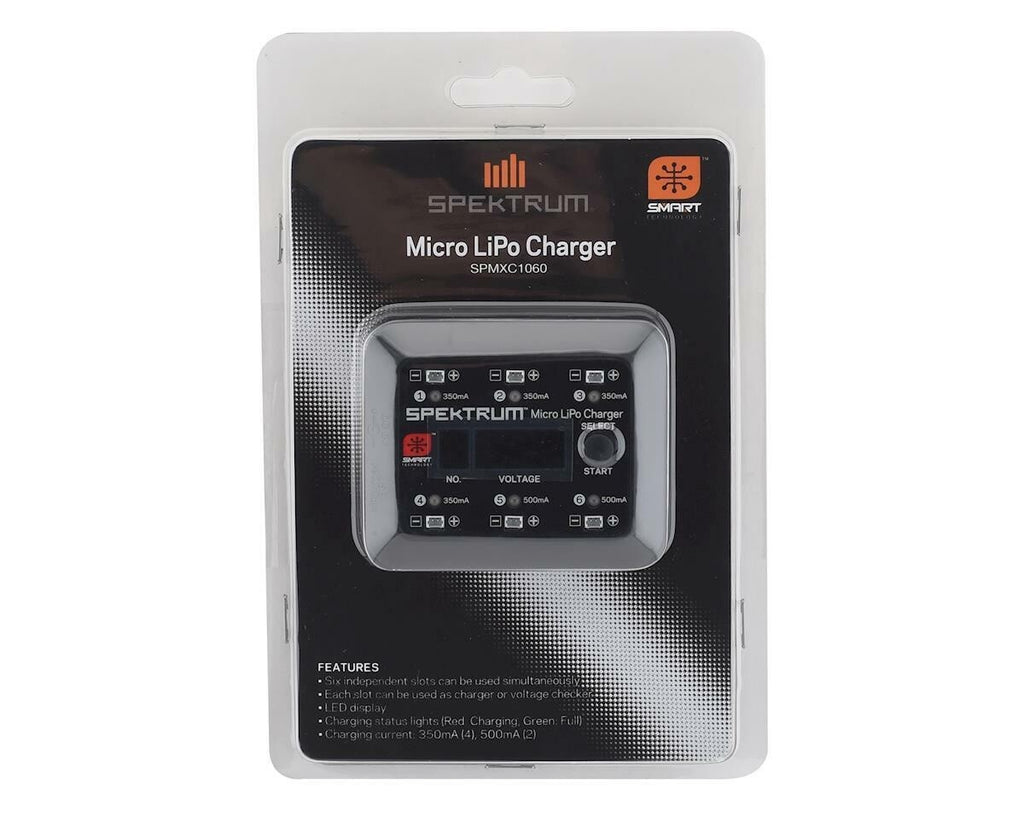 Spektrum RC S63 DC/USB 1S UMX LiPo Smart Charger SPMXC1060 : Vapor , Sport Cub