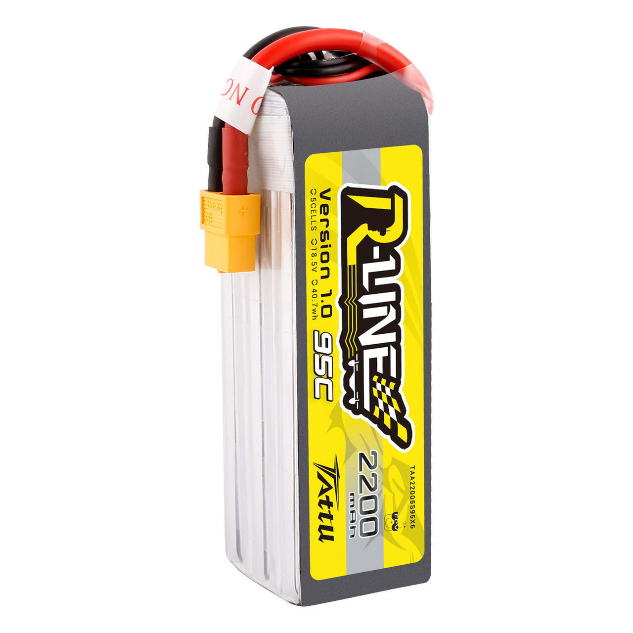 Tattu R-Line 2200mAh 95C 18.5V 5S Lipo Battery XT60 For FPV Drone Racing