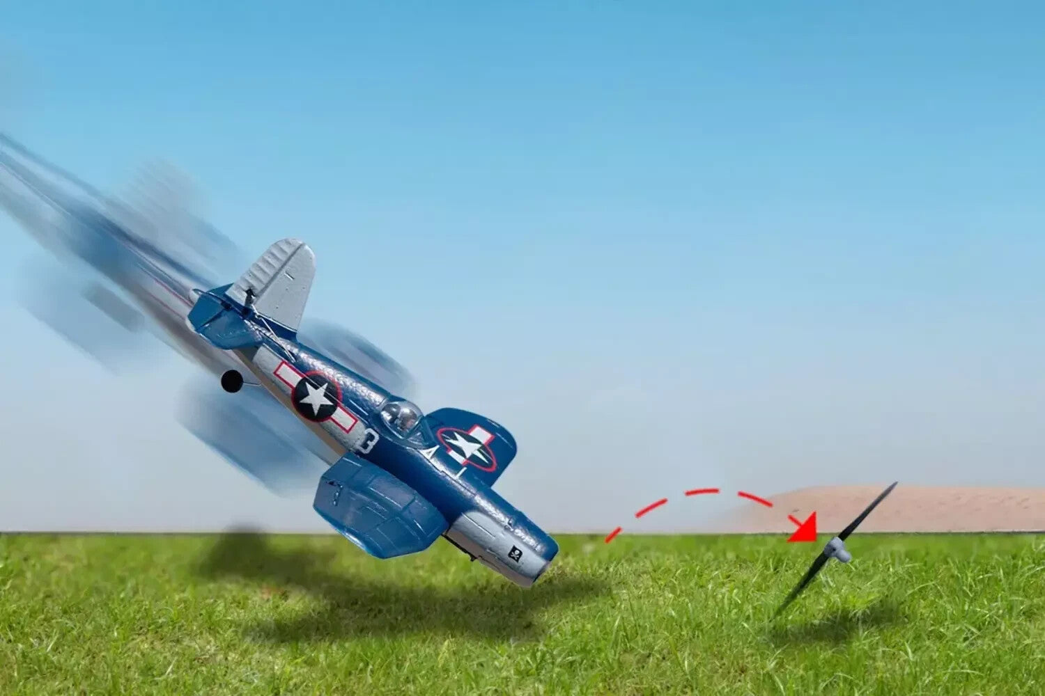 Rage RC F4U F-4U Corsair Micro RTF Ready to Fly RC Electric Airplane RGRA1301V2