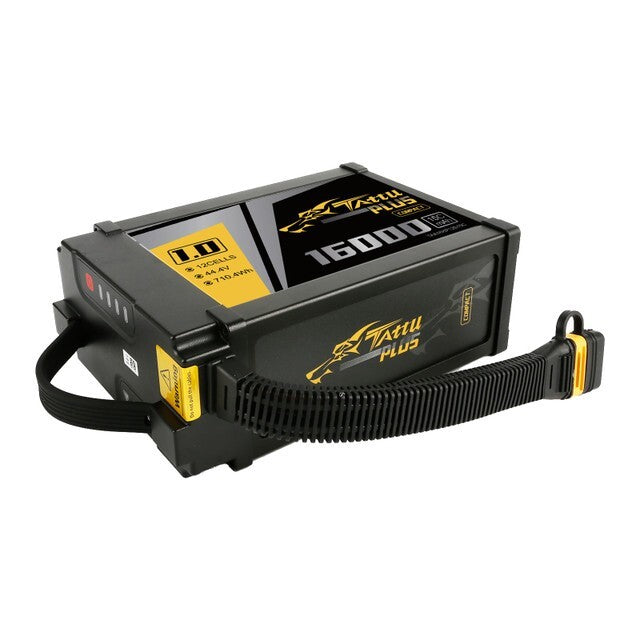 Tattu Plus 1.0 Compact Version 16000mAh 44.4V 15C 12S1P Lipo Smart Battery Pack