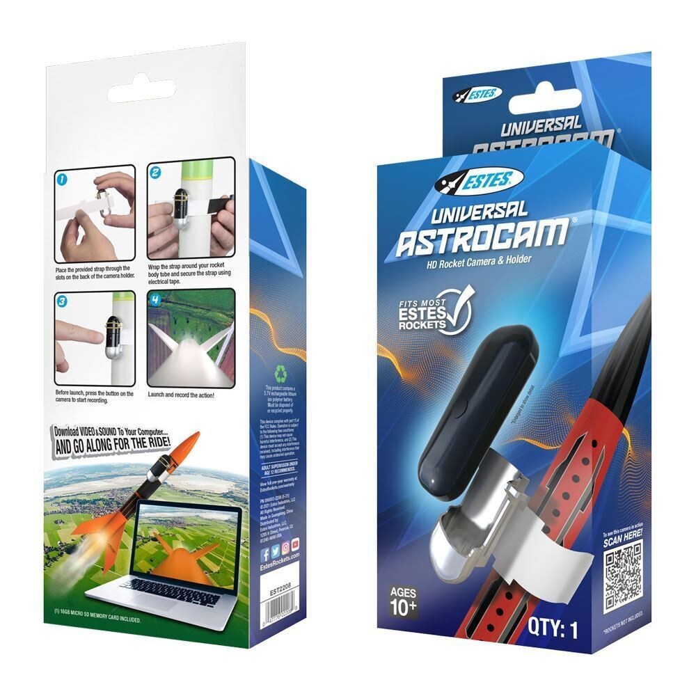 Estes Model Rockets - Universal AstroCam HD Rocket Camera and Holder EST2208
