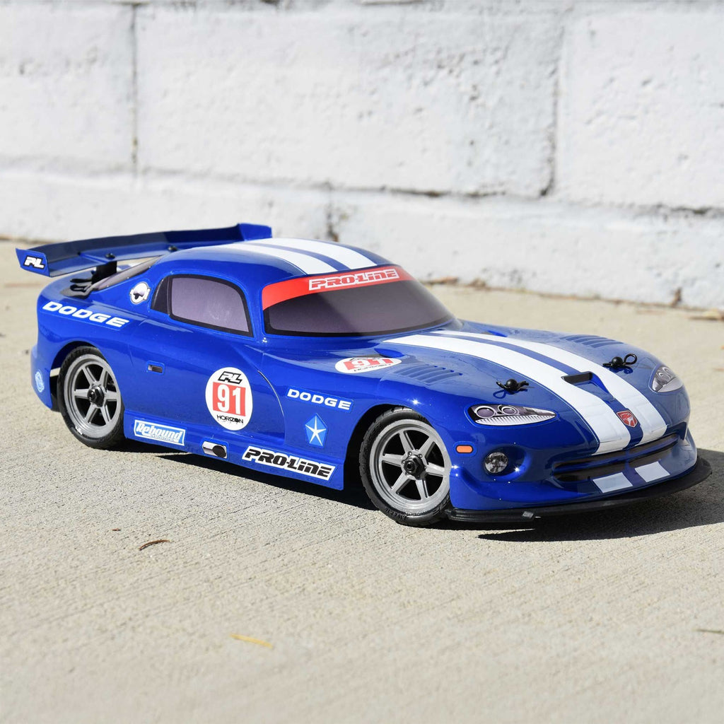 ProLine 1/12 Pre-Cut 2002 Dodge Viper GTS Blue Body: Losi NASCAR PRO368413