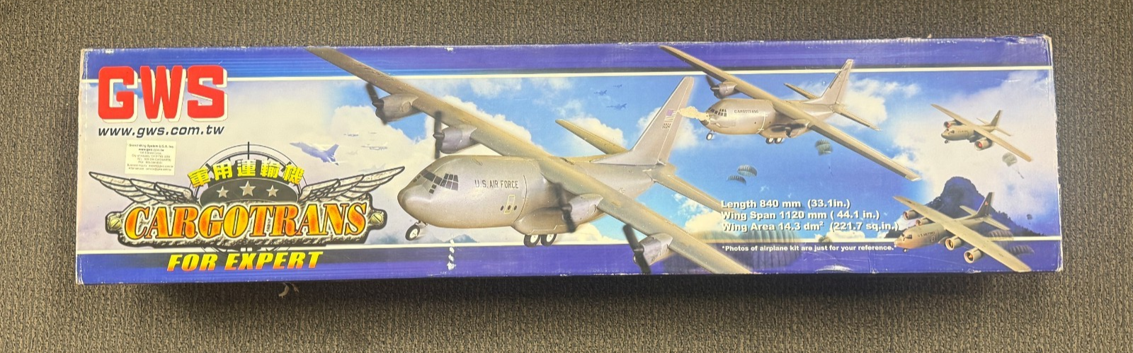 New in Box GWS Cargotrans Cargo Plane RC Remote Control Electric Airpane Kit