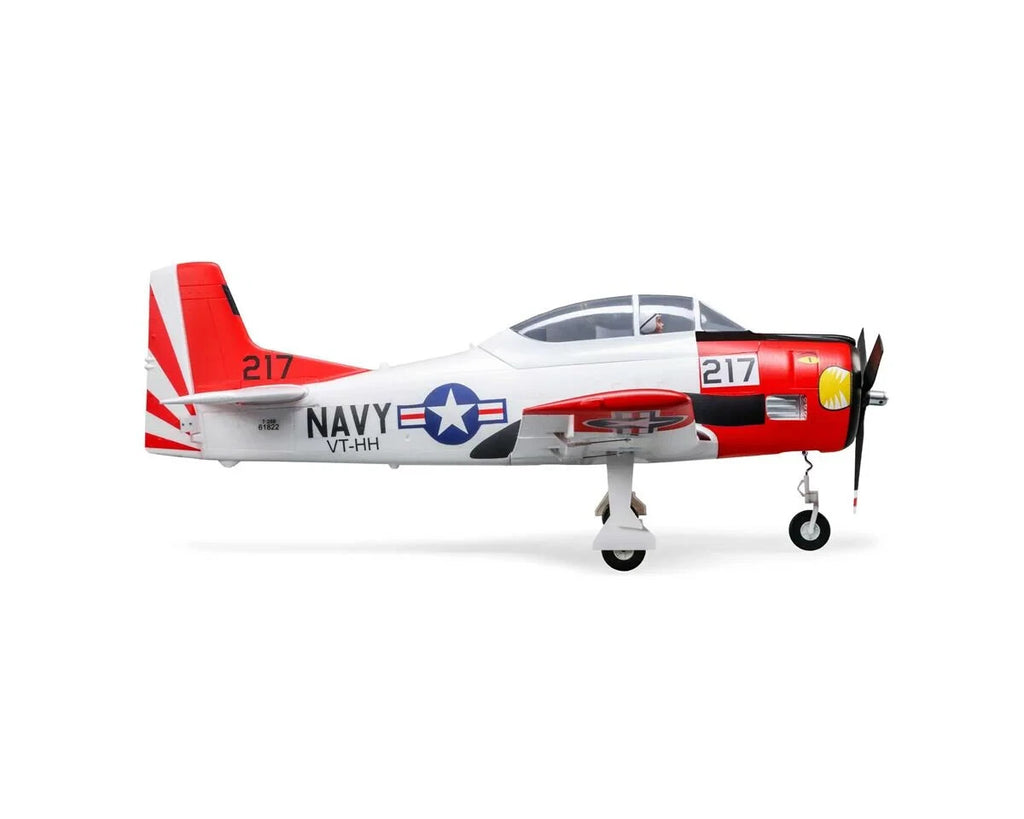 E-flite EFlite T28 T-28 Trojan 1.2m BNF Bind in Fly Basic Electric RC Airplane