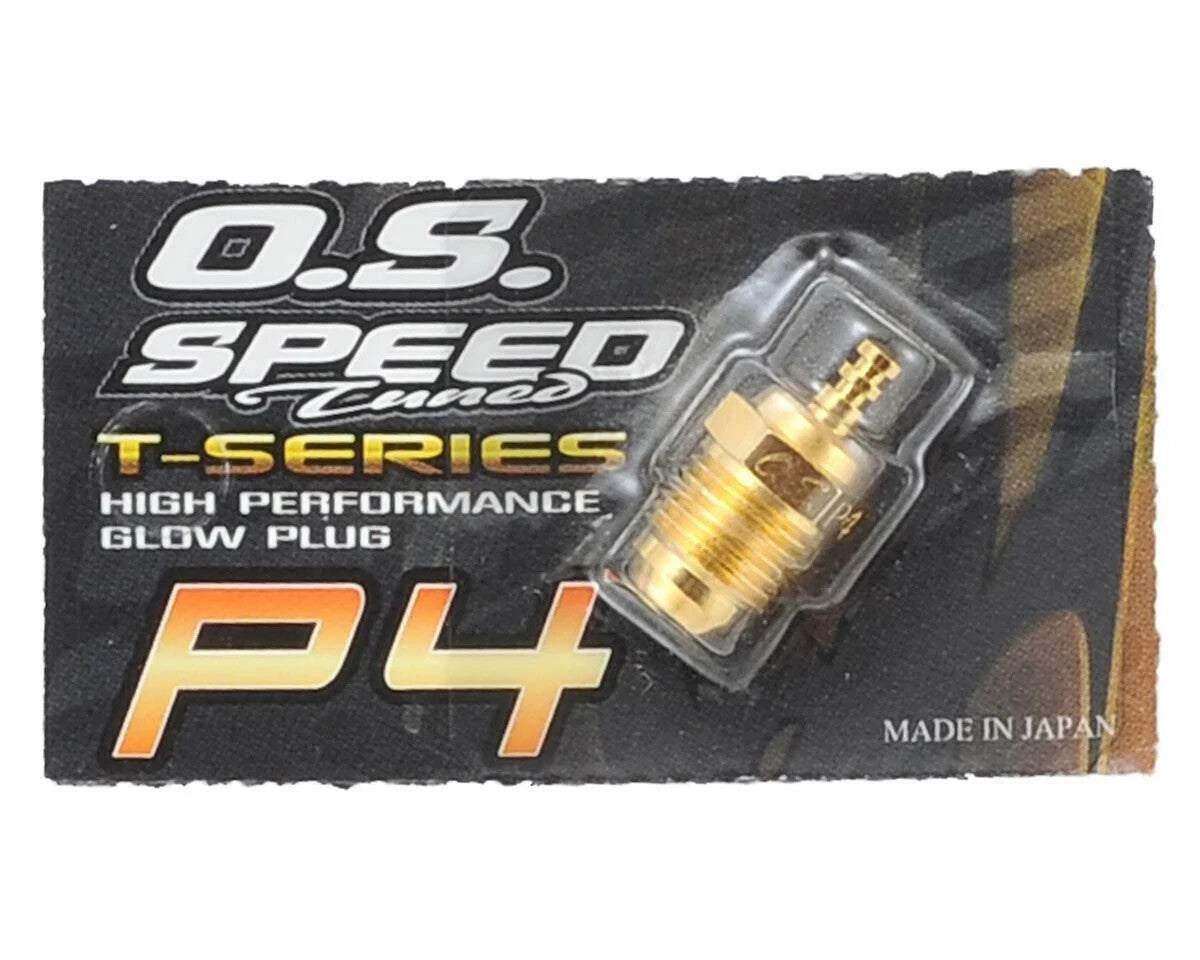 O.S. P4 Gold Turbo RC Nitro Engine Glow Plug - Super Hot 71642730 .18-.28