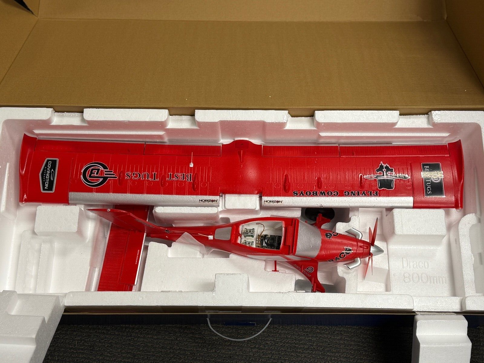 E-flite Micro DRACO Bind-N-Fly BNF Basic Electric Airplane 800mm w/AS3X & SAFE