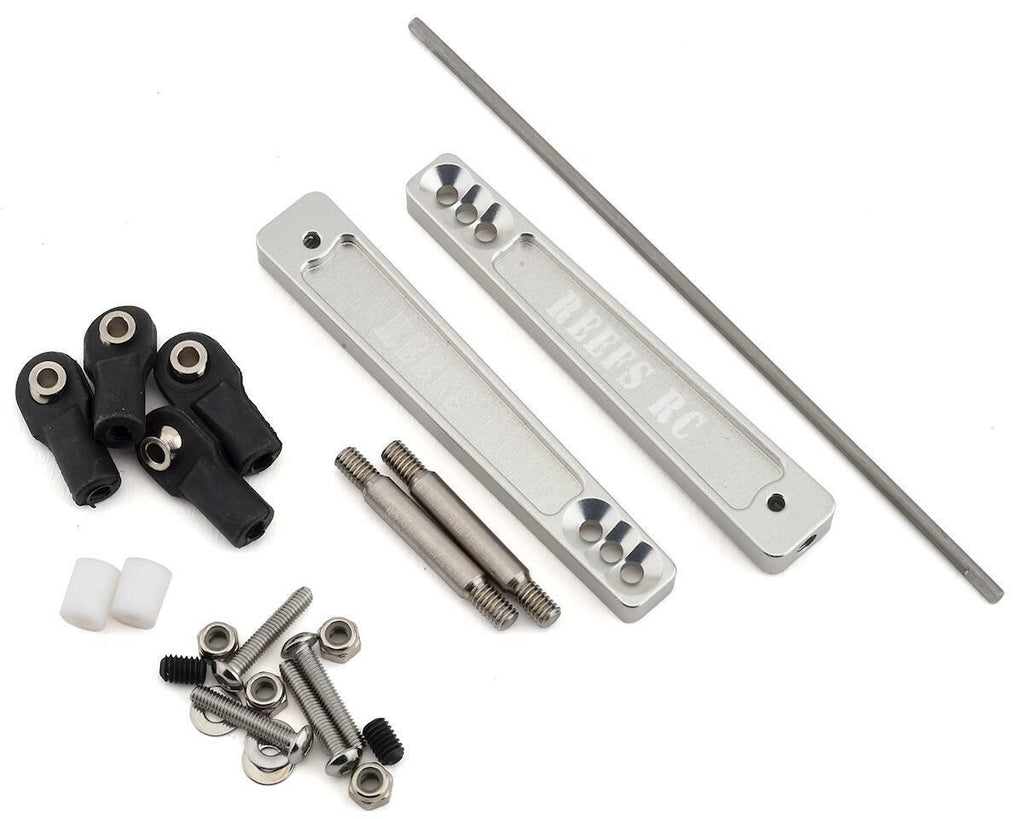 Reefs RC Sway Bar Hard Anodized Aluminum Kit Silver Axial RR10 Bombers SMT10