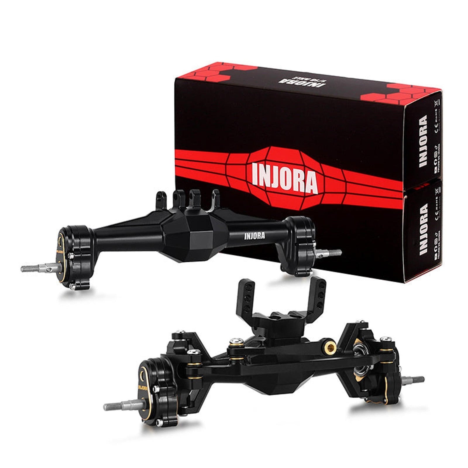 INJORA 4M-104BRFR +5mm Diamond Portal Axles Lay Down Servo TRX-4M Blue