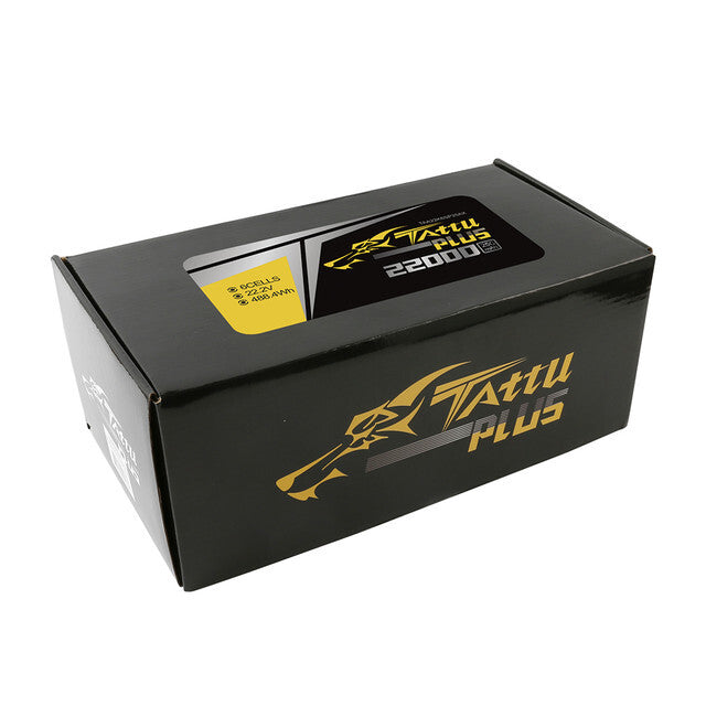 Tattu 22000mAh 25C 22.2V 6S Lipo Smart Battery AS150 + XT150 Plug : DJI Drone