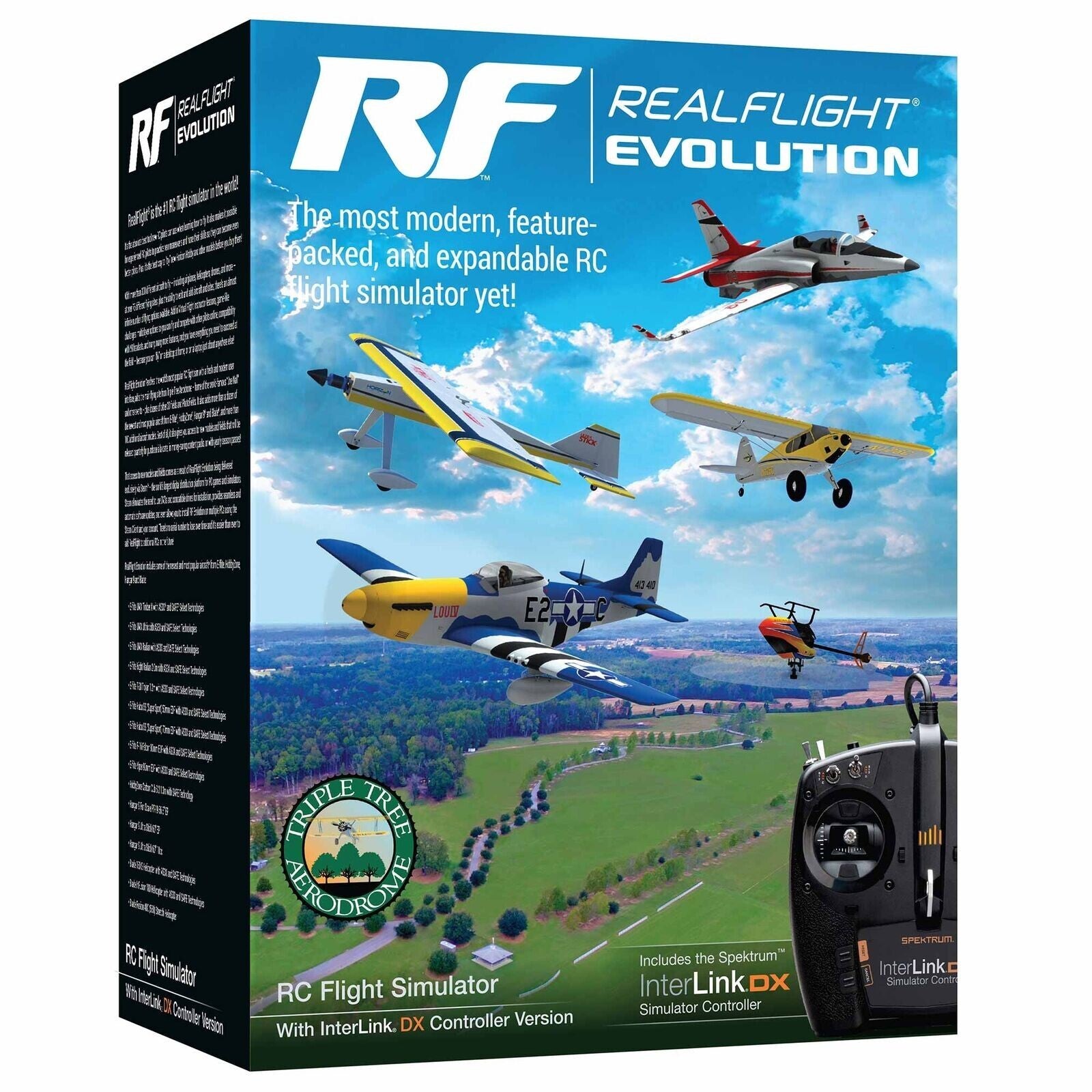 Realflight Evolution RC Airplane Flight Simulator w/Interlink DX Controller  MD2