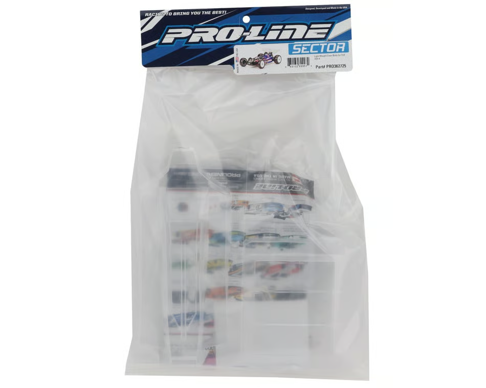 ProLine Racing Sector Light Weight Clear Body for TLR 22X-4 PRO362725 362725