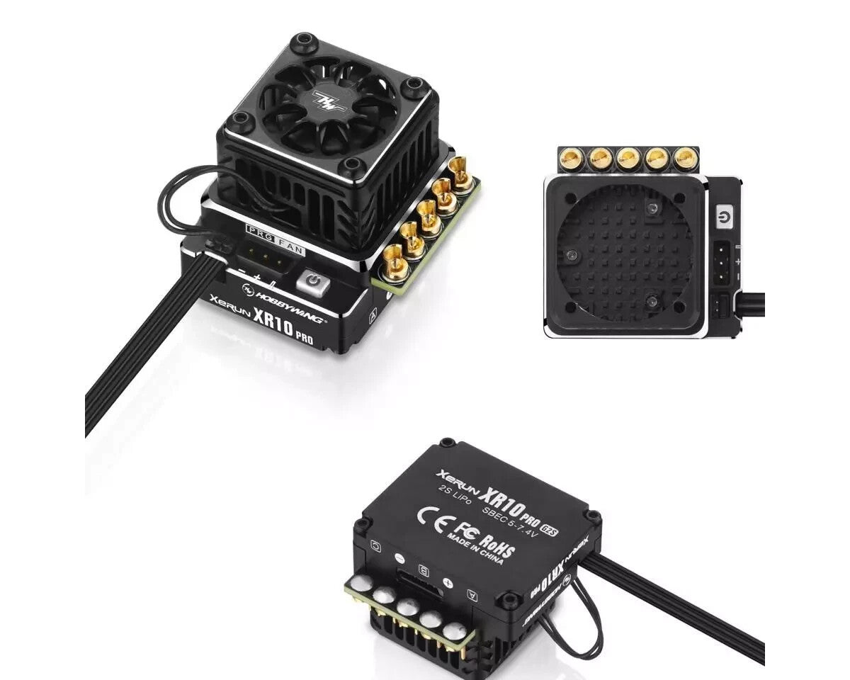 Hobbywing Xerun XR10 Pro G2S 160A Sensored RC Brushless ESC Stealth HWA30112613