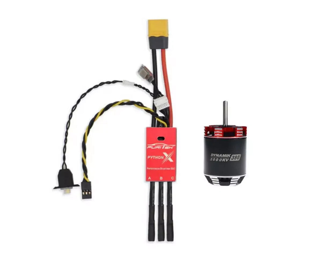Furitek Python X 80A 1/10 Crawler Brushless ESC & Motor Combo DYNAMIK 380