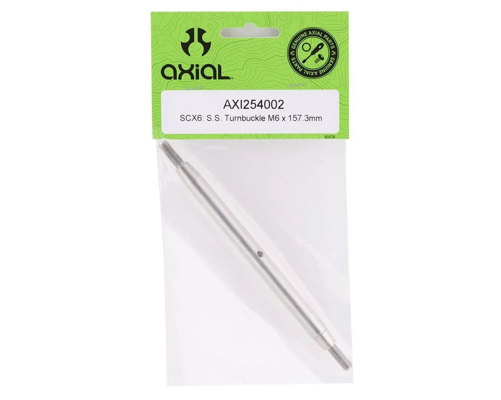 Axial SCX6 6x176mm Stainless Steel Turnbuckle (2) [AXI254004]