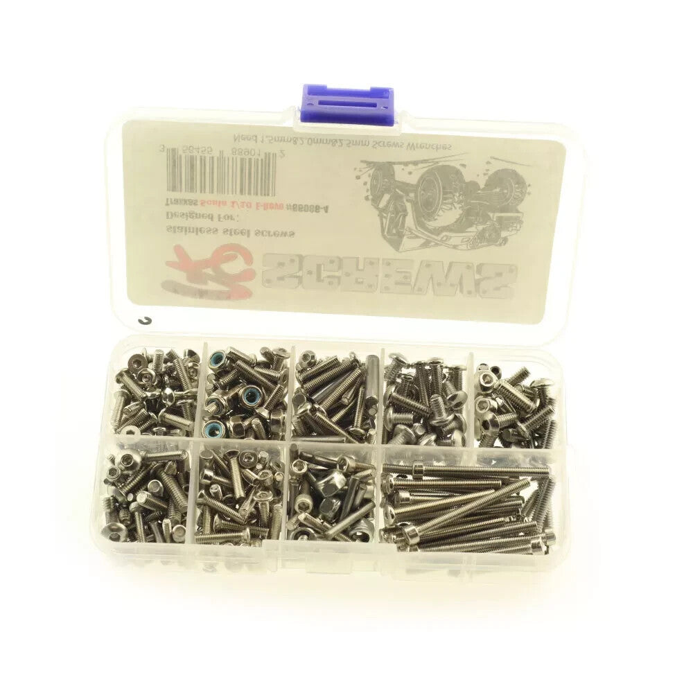 DTEL03006 Stainless Steel Screw Set Box for Traxxas E-Revo Total 380 Pieces