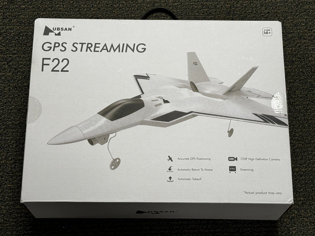 Hubsan F22 F-22 2.4Ghz 4CH 310mm Wingspan EPO FPV RC Airplane RTF W/ Camera