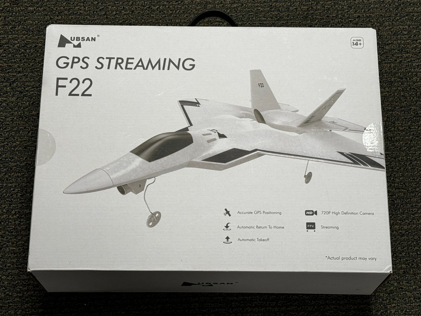 Hubsan F22 F-22 2.4Ghz 4CH 310mm Wingspan EPO FPV RC Airplane RTF W/ Camera