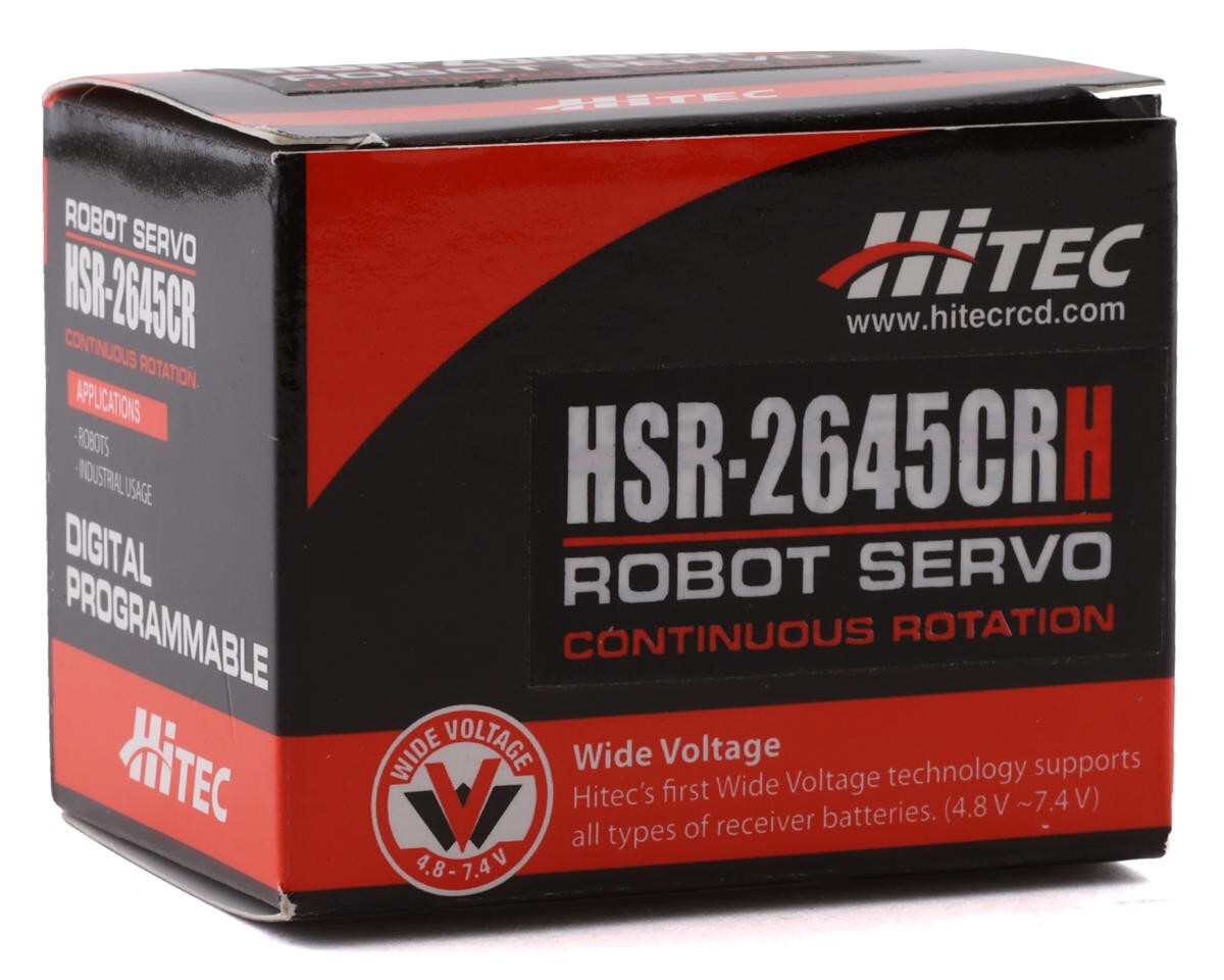 Hitec HSR-2645CR Wide Volt Digital Continuous Rotation Robot Servo HRC32645H