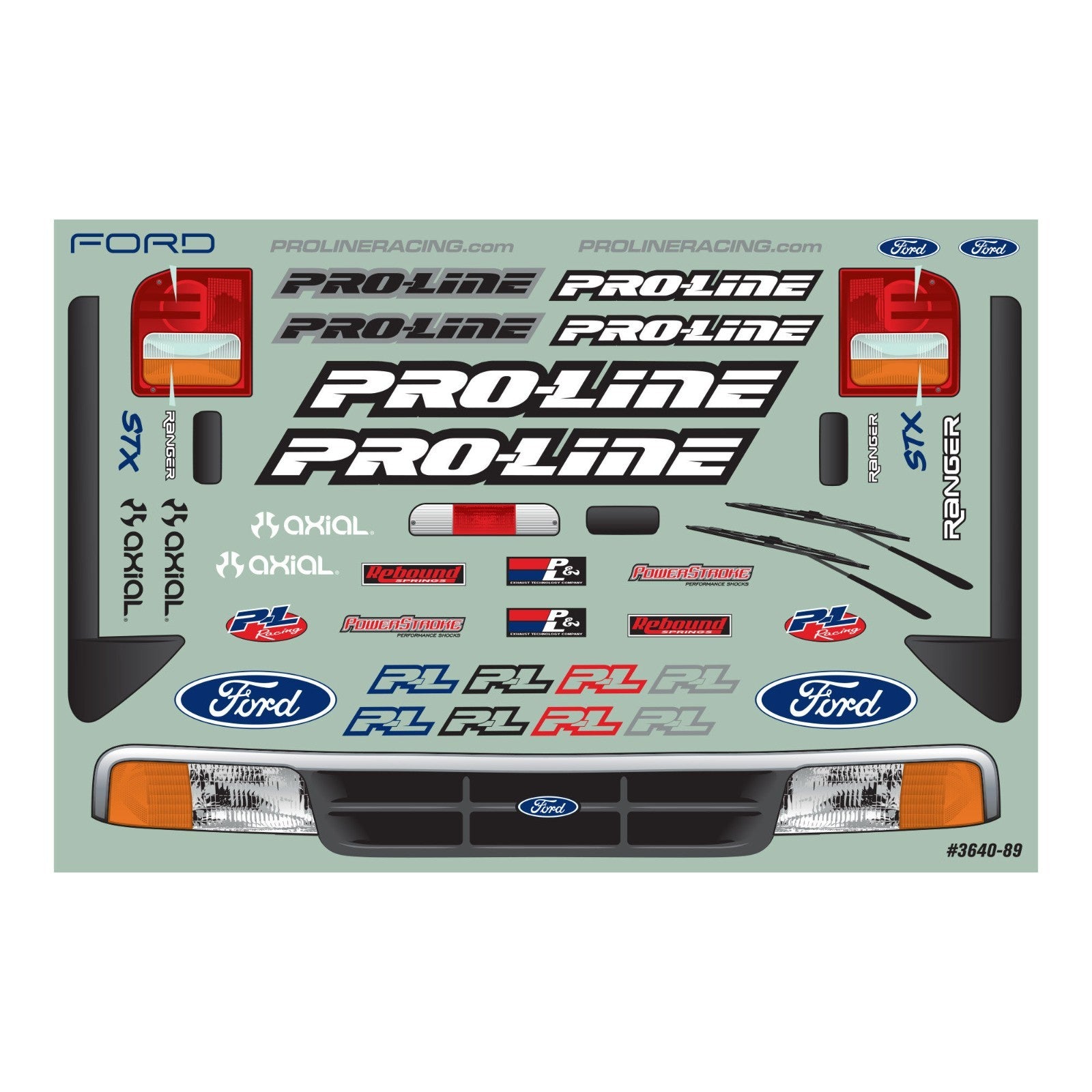 ProLine Racing 1993 Ford Ranger Pre-Runner Clear Body for 12.3" 313mm PRO364000