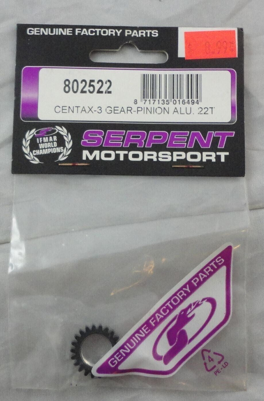 Serpent Centax-3 Gear-Pinion Alu 23T 802523