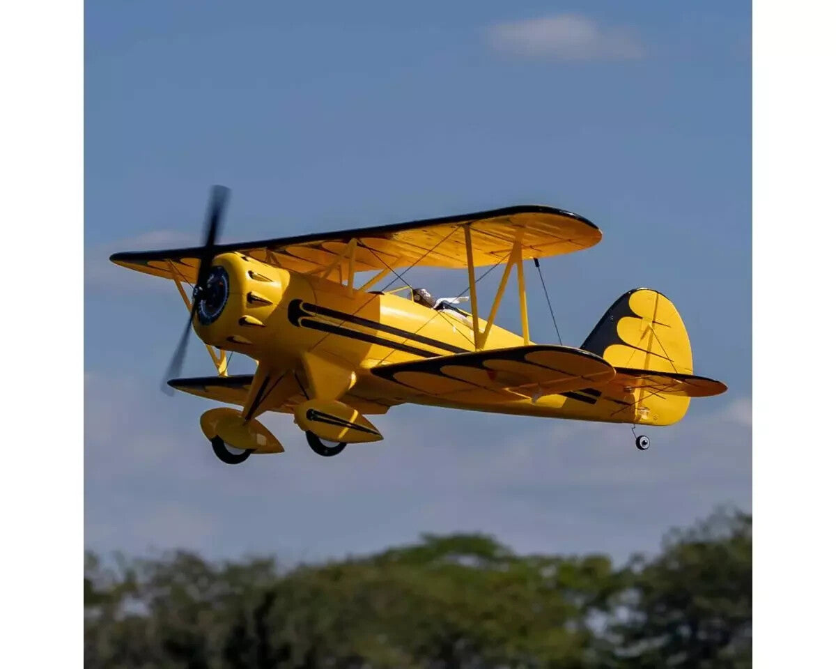 E-flite EFlite UMX Waco BNF Basic Electric RC Airplane 550mm Yellow EFLU53550Y