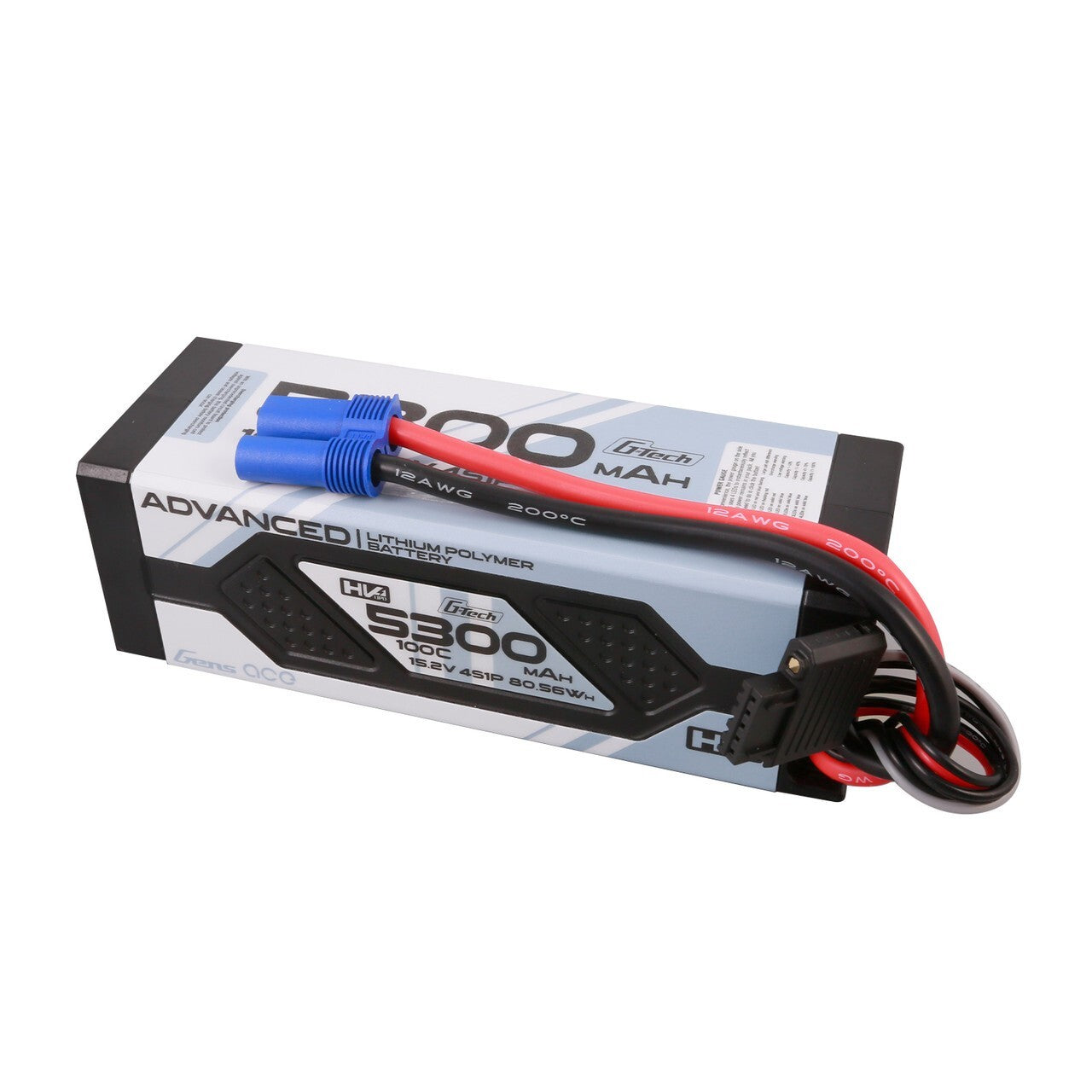 Gens Ace G-Tech 5300mAh 15.2V 100C 4S High Voltage Lipo Battery Pack With EC5