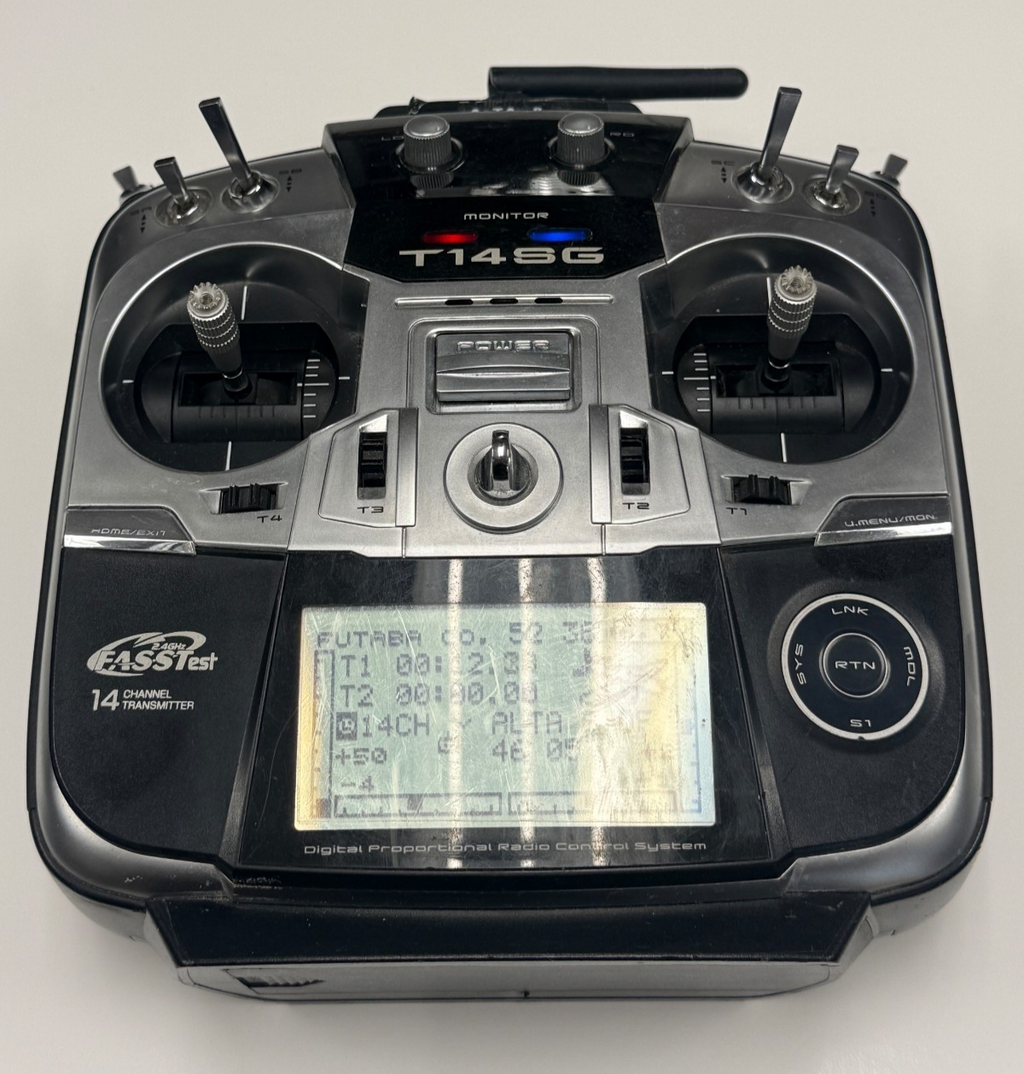 Futaba 14SG RC Remote Control Model Airplane 2.4ghz Transmitter w/ LiFe Battery