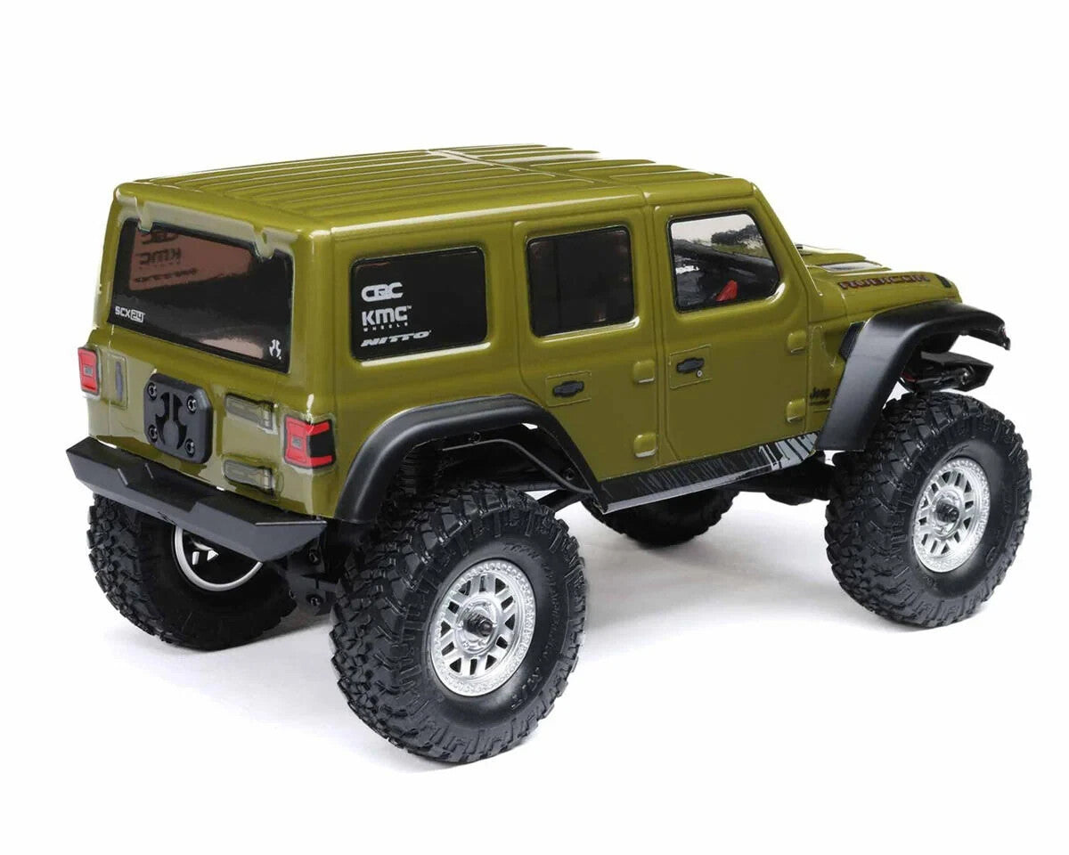 Axial AXI00002V3T4 SCX24 V3 RTR Ready To Run Jeep Wrangler Unlimited Body Green