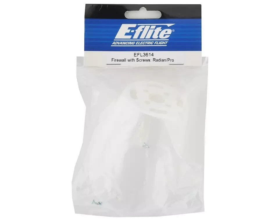 E-flite EFlite Radian RC Glider Normal / Pro Firewall w/ Screws EFL3614 3614