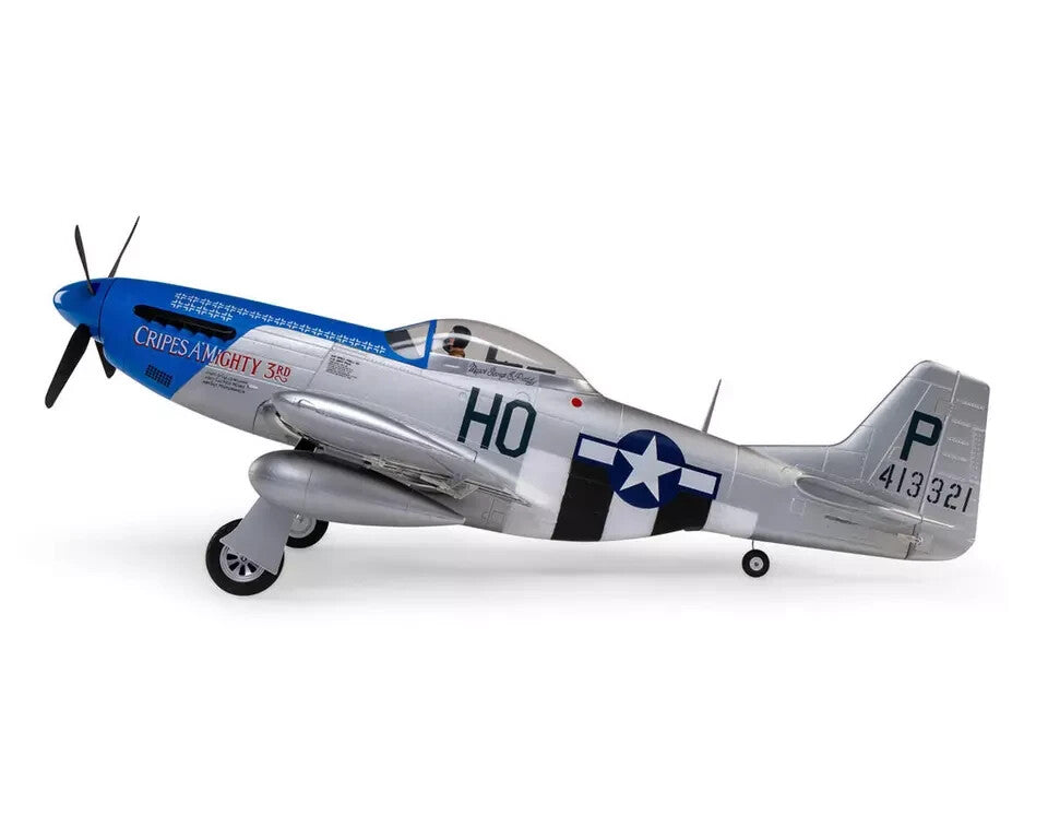 E-flite P-51D P51 Mustang PNP Plug in Play Electric RC Remote Control Airplane