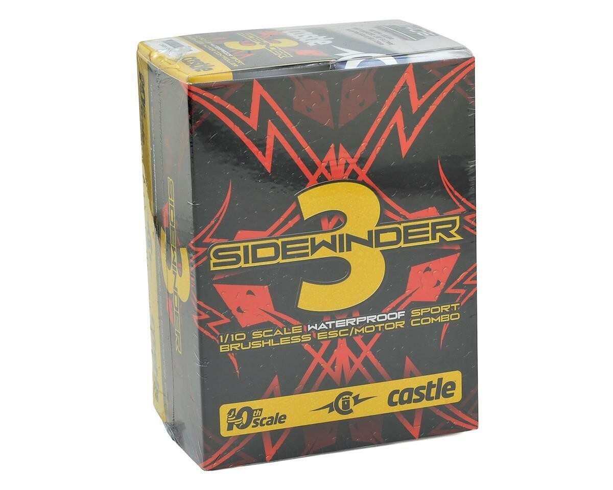 Castle Creations Sidewinder SV3 Waterproof 1/10 Scale RC ESC/Motor Combo 4600kV