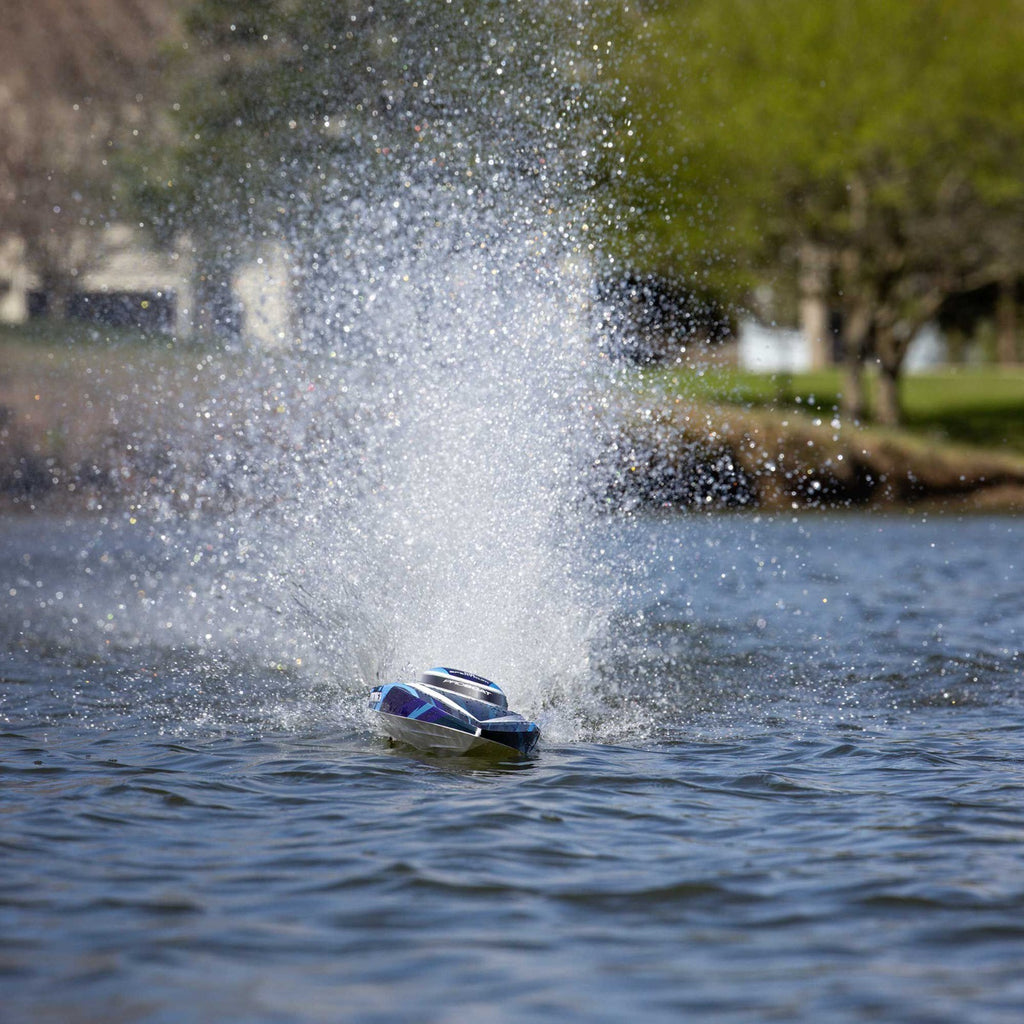 Sonicwake 24" Self-Righting Brushless Deep-V RTR (With Battery & Charger), Blue