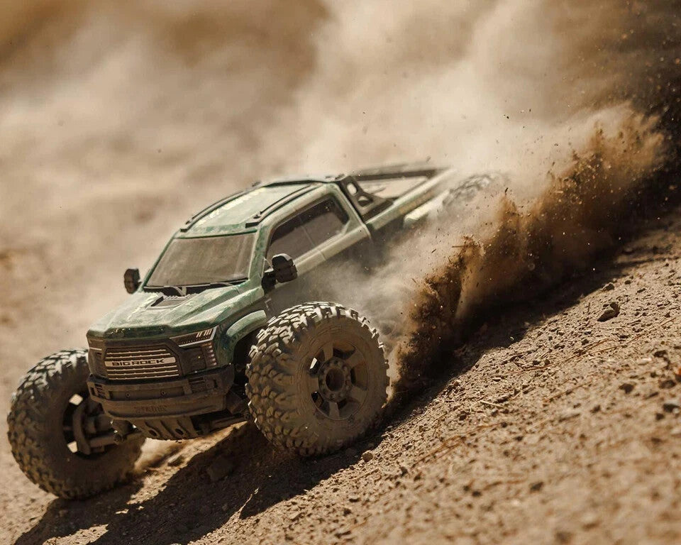 Arrma Big Rock 4X4 V4 223S DSC 1/10 RTR Brushless 4WD Monster Truck (Green)