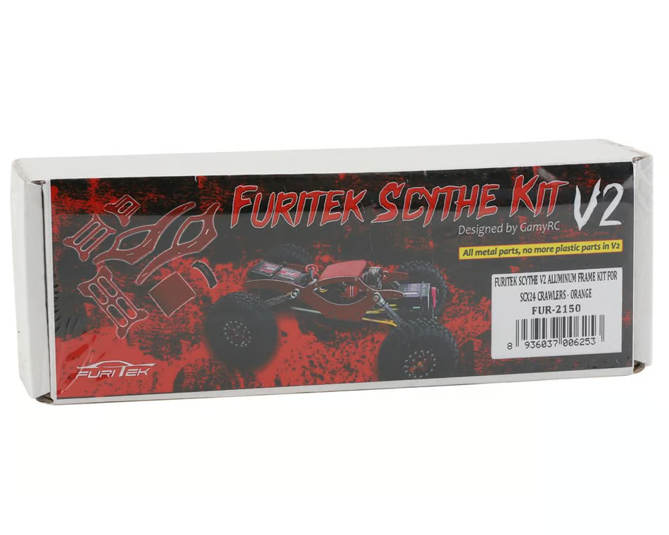 Furitek Scythe V2 Aluminum Frame Kit Orange Axial SCX24 FRU2150 FUR2150 FUR-2150