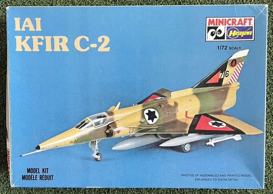 Minicraft Hasegawa Israeli IAI KFIR C-2 1/72 Scale Model Kit # 1149 NIB Sealed