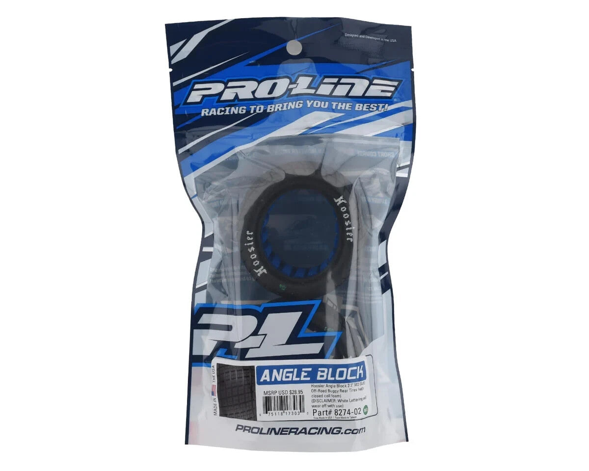 Pro-Line Proline Angle Block Dirt Oval 2.2" Rear Buggy Tires (2) M3 PRO827402