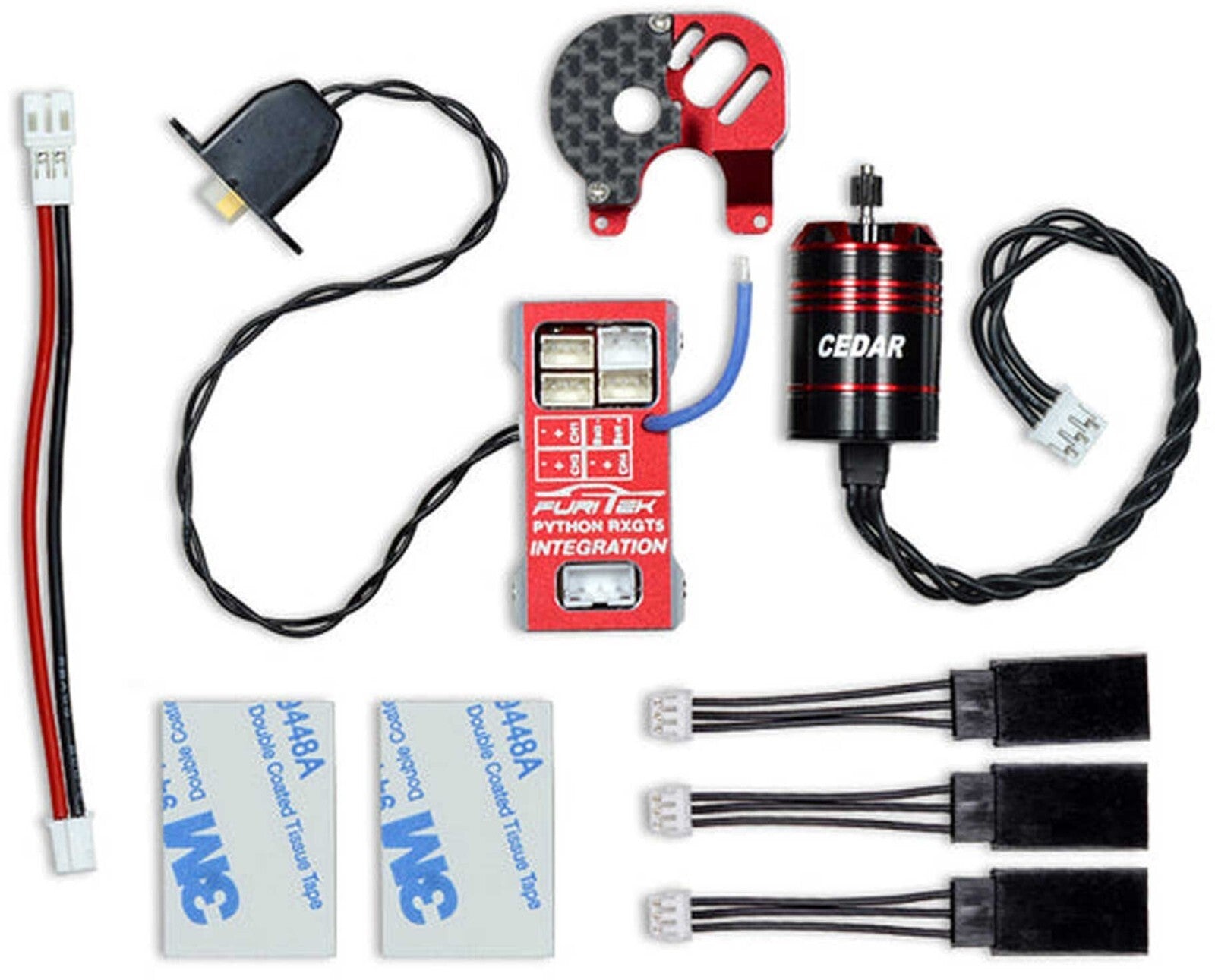 Python RXGT5 Brushless ESC & Motor Combo with Flysky FS-GT5 Integration: SCX24