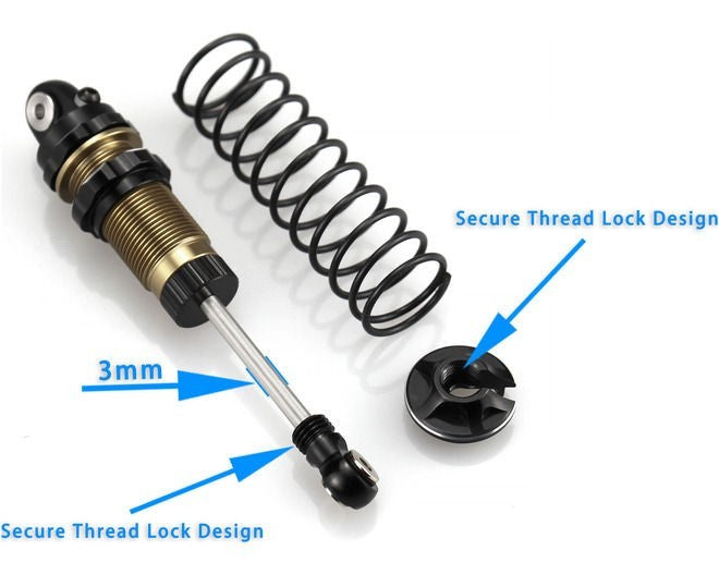 Hot Racing AMN75DP01 Aluminum Damper Shock 75MM (2) fits Arrma Mini Kraton REAR
