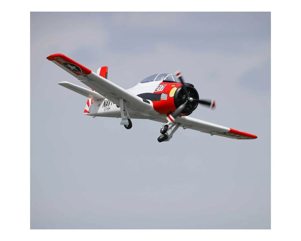 E-flite EFlite T28 T-28 Trojan 1.2m BNF Bind in Fly Basic Electric RC Airplane
