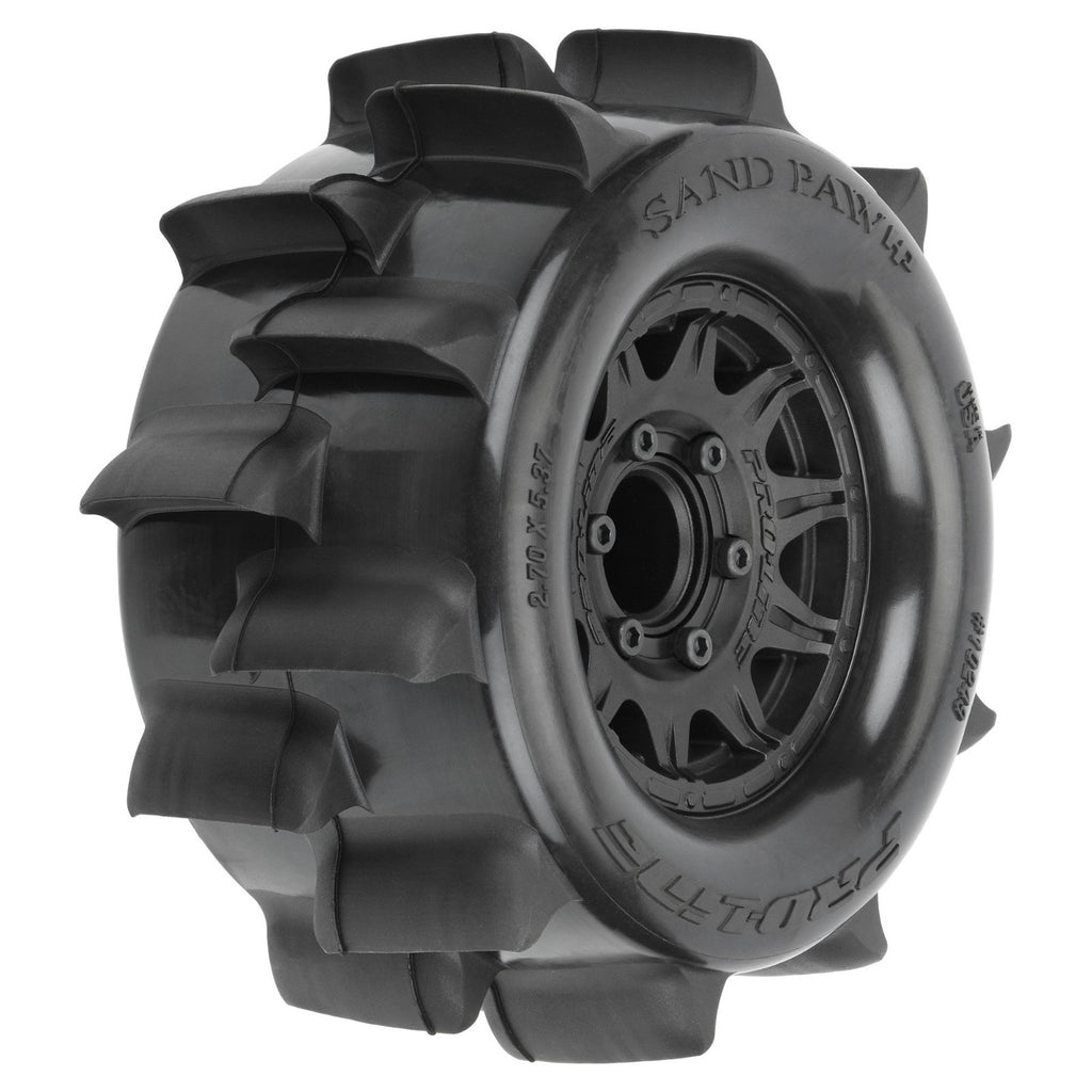 ProLine PRO1024910 1/10 Sand Paw HP BELTED F/R 2.8" MT Tires MTD 12/14mm Raid