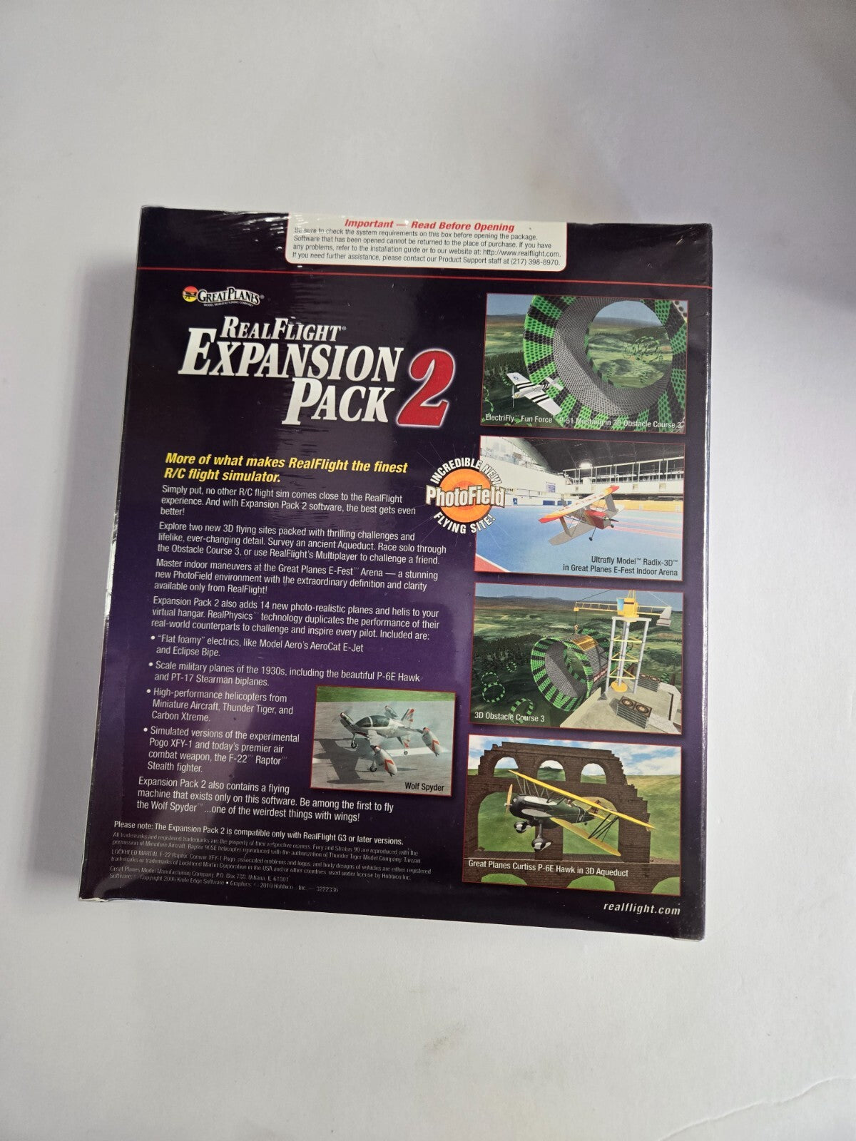 Great Planes Real Flight Expansion Pack 2 G3 Sealed In Box