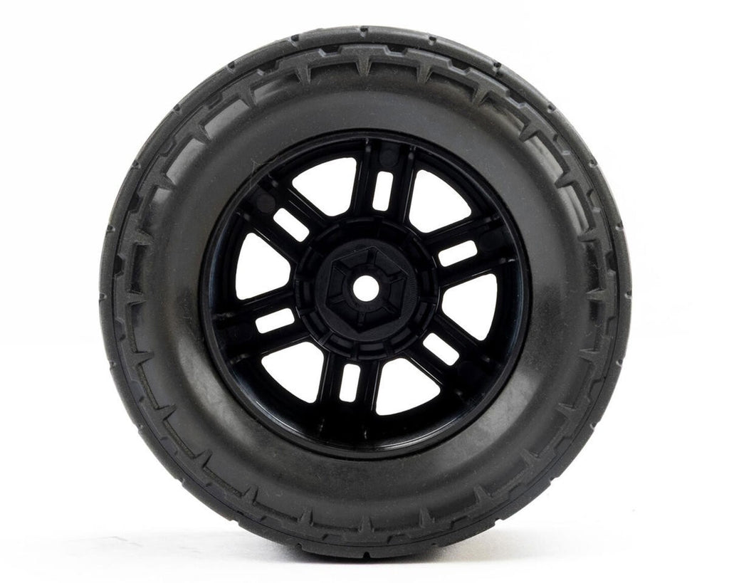 ProLine Menace Street PreMounted Tires w/Split Six Wheels (Black) (2) w/12mm
