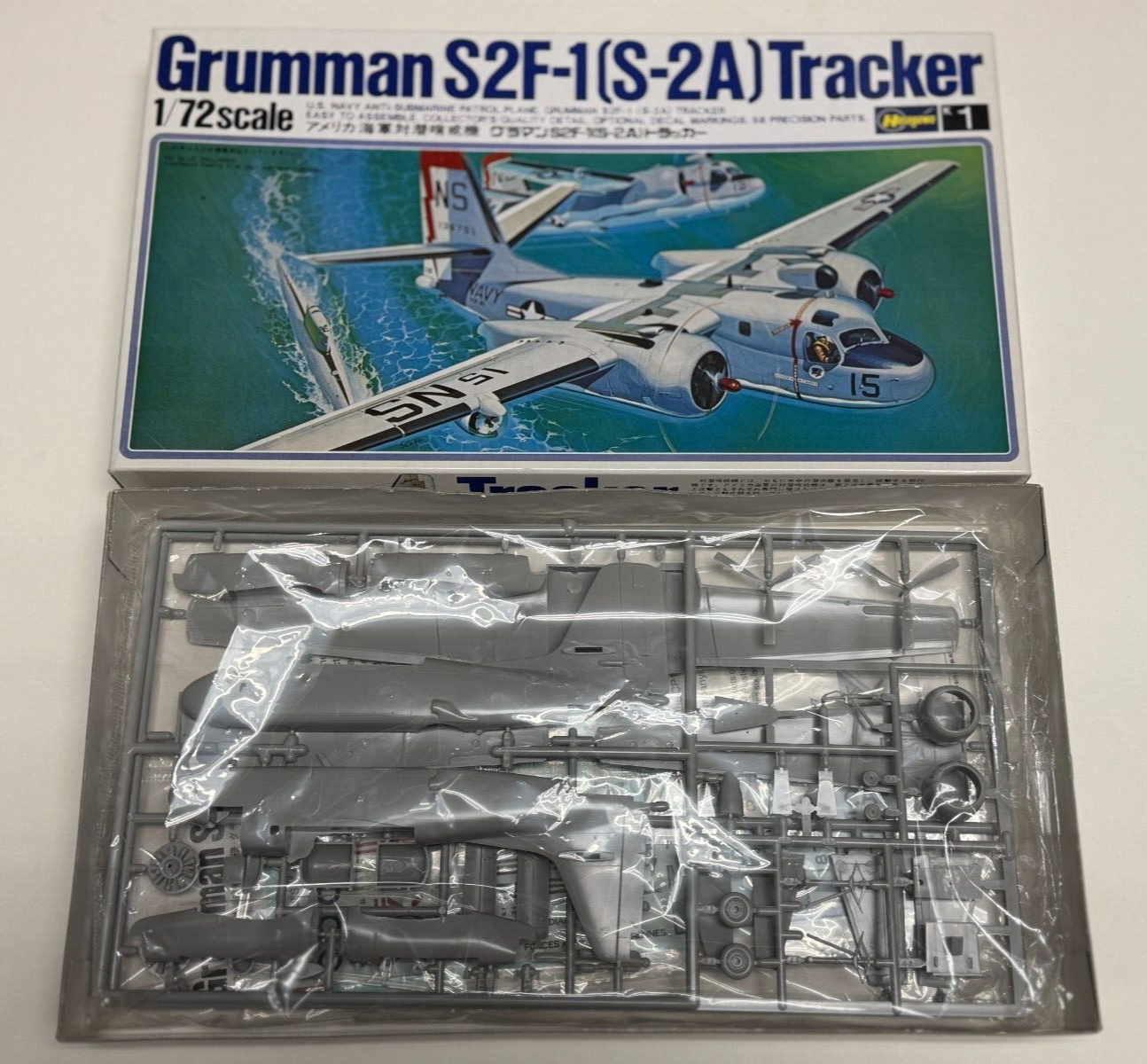 Hasegawa 1/72 Scale Gruman S2F-1 S-2A TrackerPlastic Model Airplane Kit K001:800
