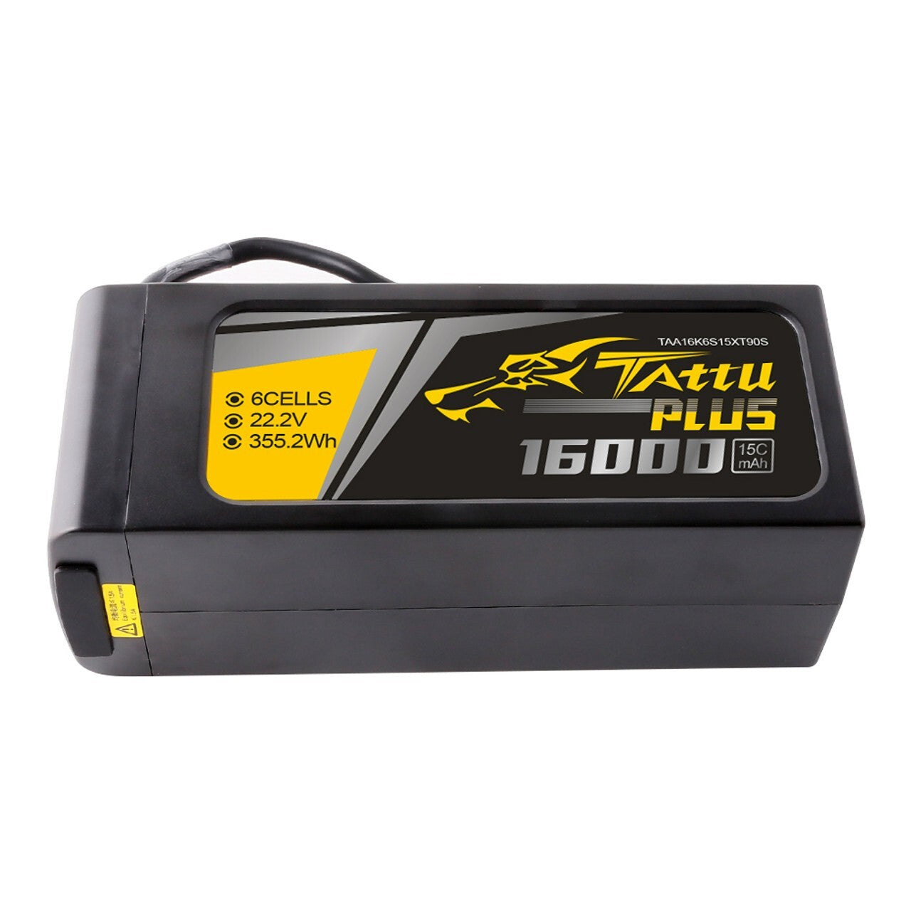 Tattu Plus 16000mAh 6S 15C 22.2V RC Drone Lipo Battery Pack with XT90S XT90