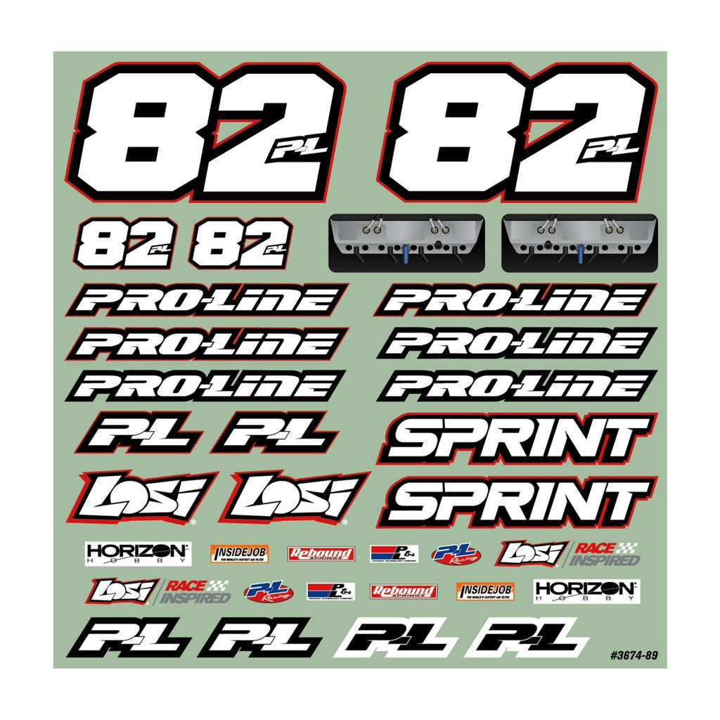 ProLine Racing Lightweight Sprint Car Body Panel Kit for Losi 22S PRO367400