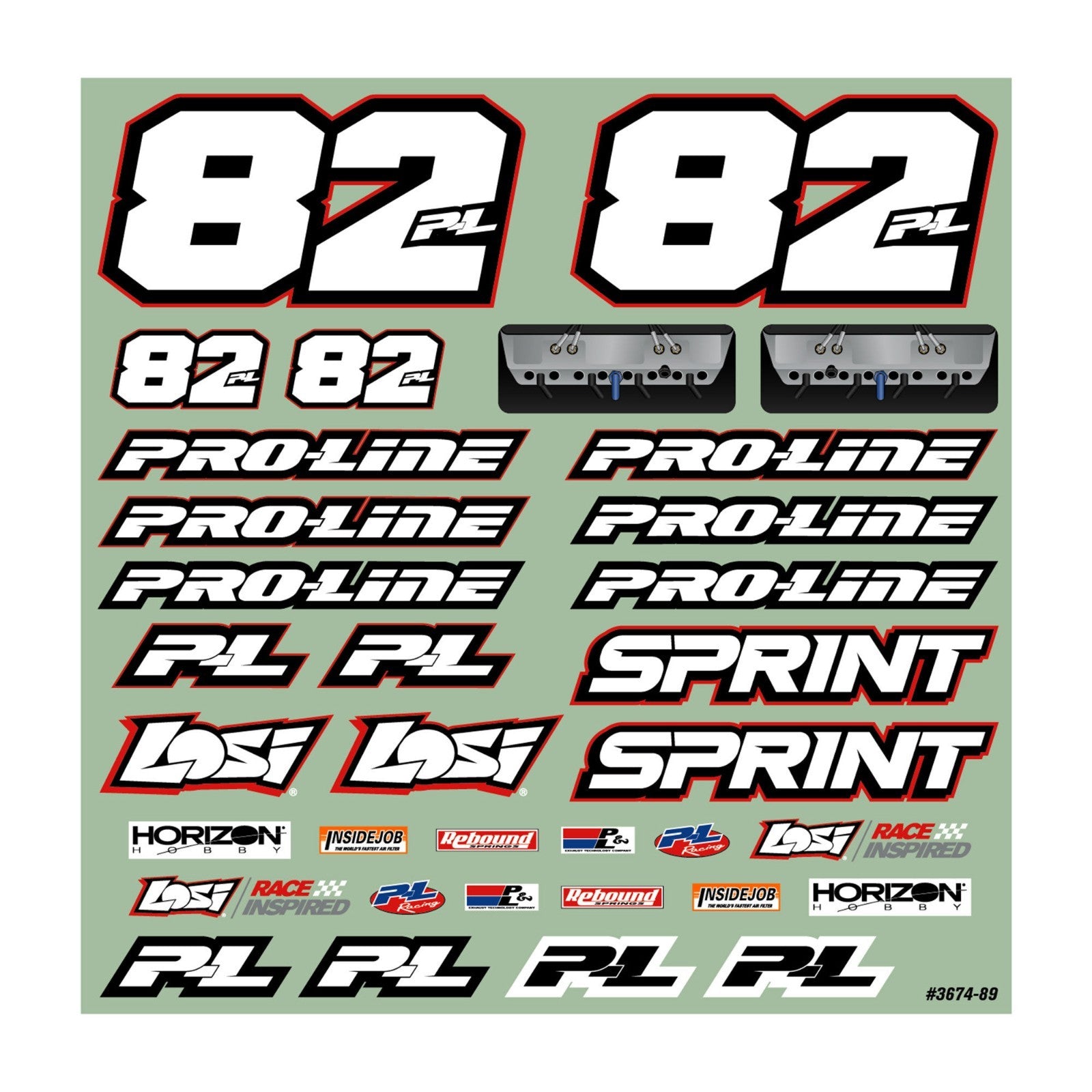 ProLine Racing Lightweight Sprint Car Body Panel Kit for Losi 22S PRO367400
